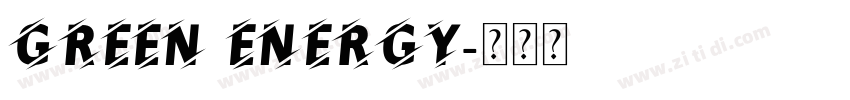 Green Energy字体转换